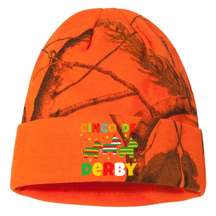 Funny Horse Racing Cinco De Derby Ky Derby De Mayo Kati - 12in Camo Beanie