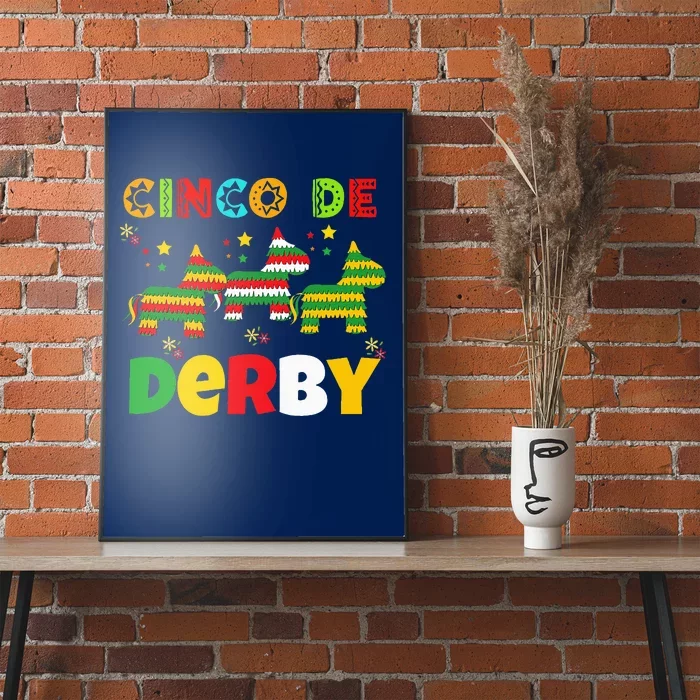 Funny Horse Racing Cinco De Derby Ky Derby De Mayo Poster