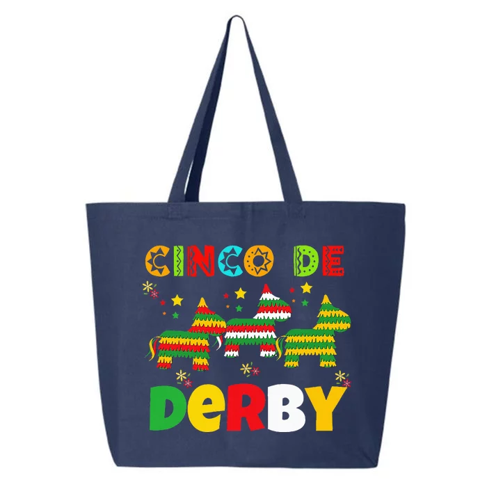 Funny Horse Racing Cinco De Derby Ky Derby De Mayo 25L Jumbo Tote