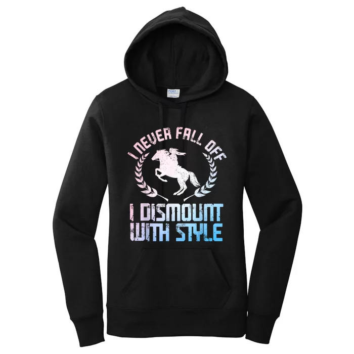 Funny Horse Racing Art For Women Horse Lover Equestrian Women's Pullover Hoodie