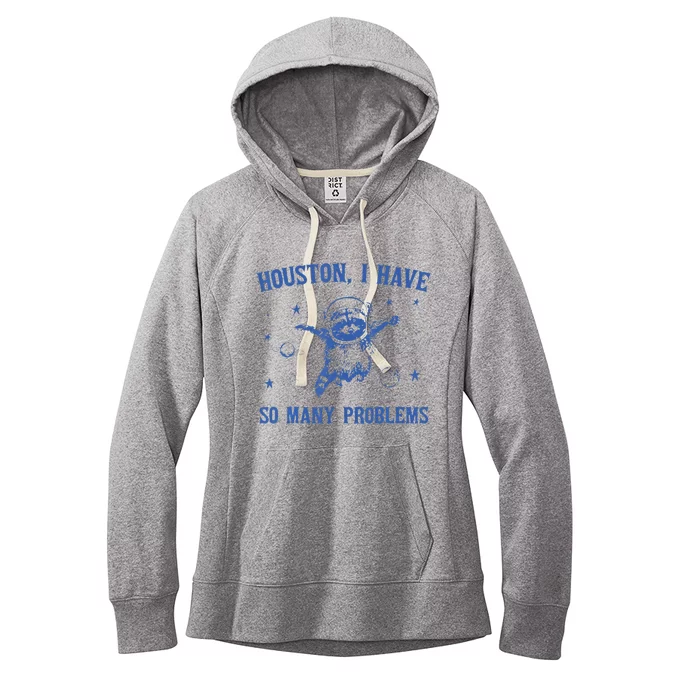 Funny Houston Raccoon Problems Design Women's Fleece Hoodie