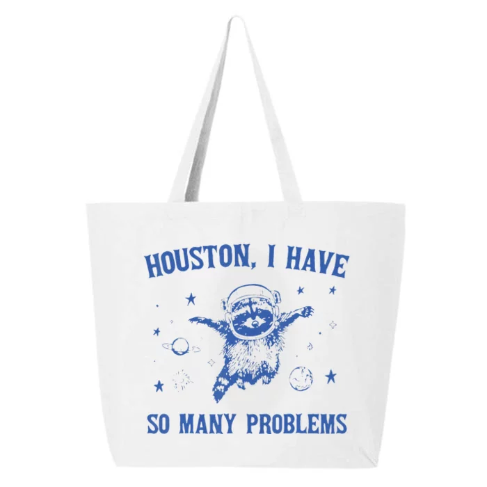 Funny Houston Raccoon Problems Design 25L Jumbo Tote