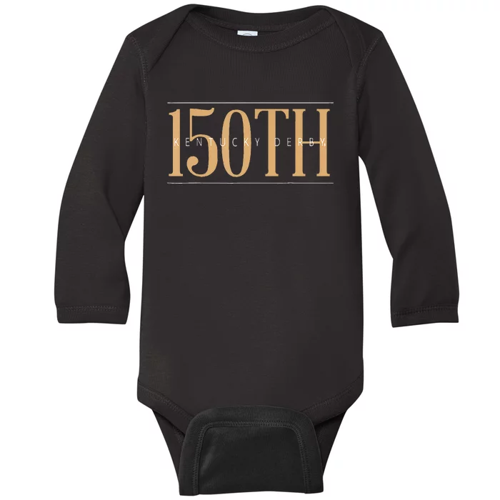 Funny Horse Racing 150th Yall Horse Derby Day Baby Long Sleeve Bodysuit