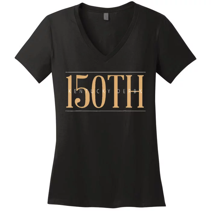 Funny Horse Racing 150th Yall Horse Derby Day Women's V-Neck T-Shirt