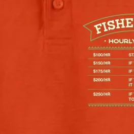 Fisher Hourly Rate Fishing Labour Day Fish Workers Day Gift Dry Zone Grid Performance Polo