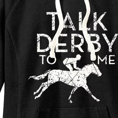 Funny Horse Racing Derby Race Owner Lover Women's Fleece Hoodie