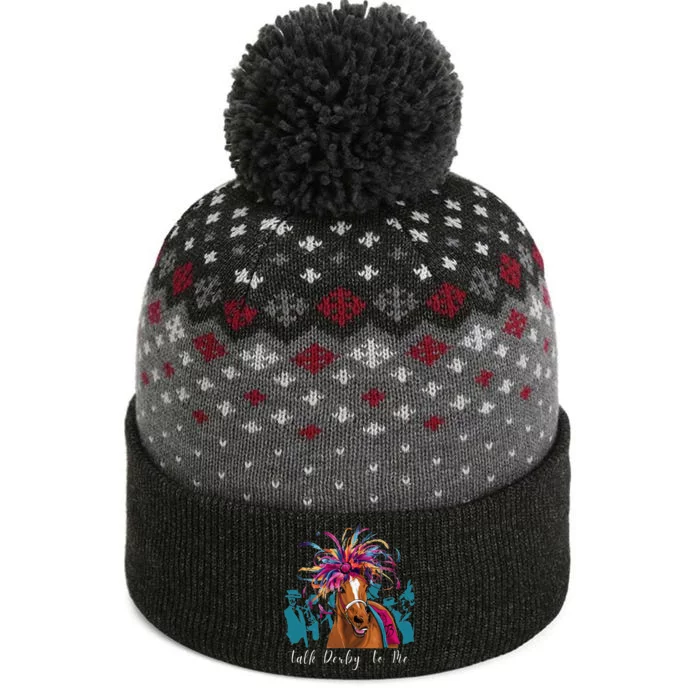 Funny Horse Racing On Derby Party 150th Ky Derby 2024 The Baniff Cuffed Pom Beanie