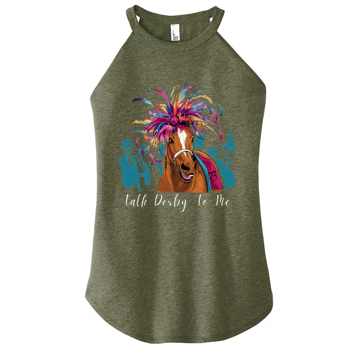 Funny Horse Racing On Derby Party 150th Ky Derby 2024 Women’s Perfect Tri Rocker Tank