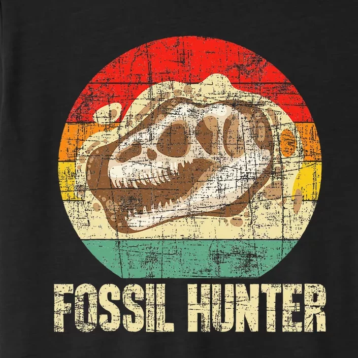 Fossil Hunter Retro Paleontologist Paleontology ChromaSoft Performance T-Shirt