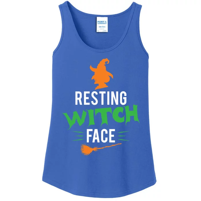 Funny Halloween Resting Witch Face Cool Gift Ladies Essential Tank