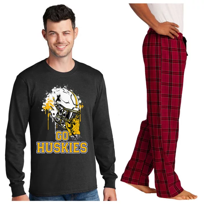 Florence Huskies Rising Helmet Go! Long Sleeve Pajama Set