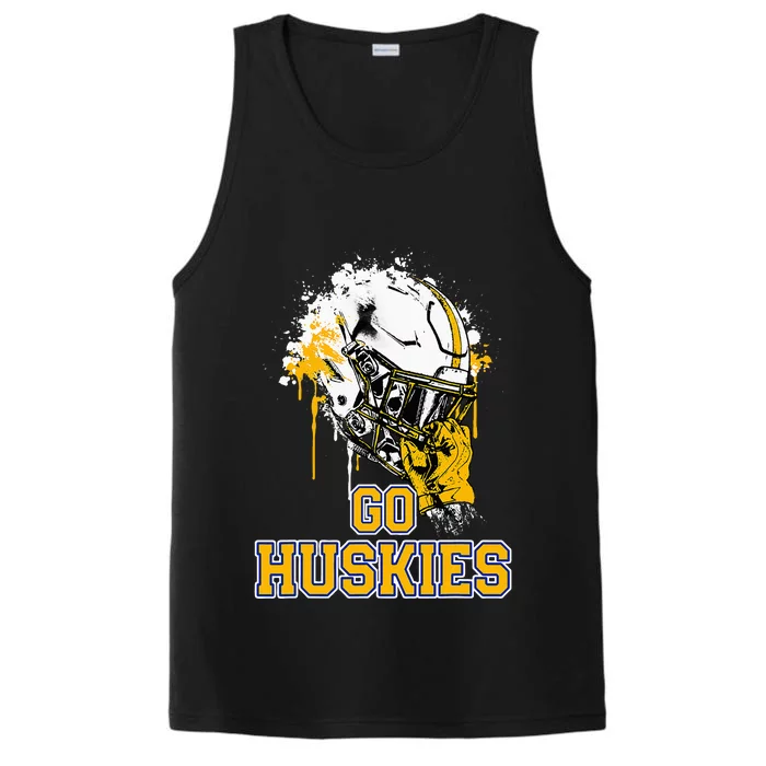 Florence Huskies Rising Helmet Go! Performance Tank