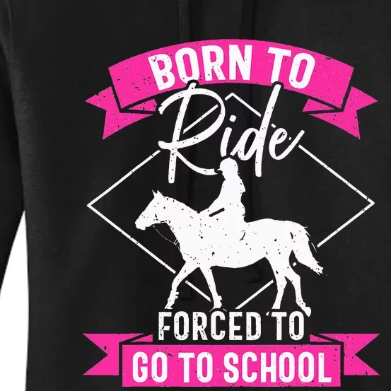 funny Horse Riding Horse Lover Equestrian Women's Pullover Hoodie