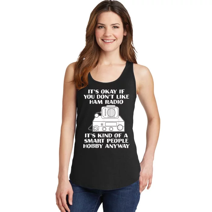 Funny Ham Radio Operator Radio Amateur Morse Hobby Code Ladies Essential Tank