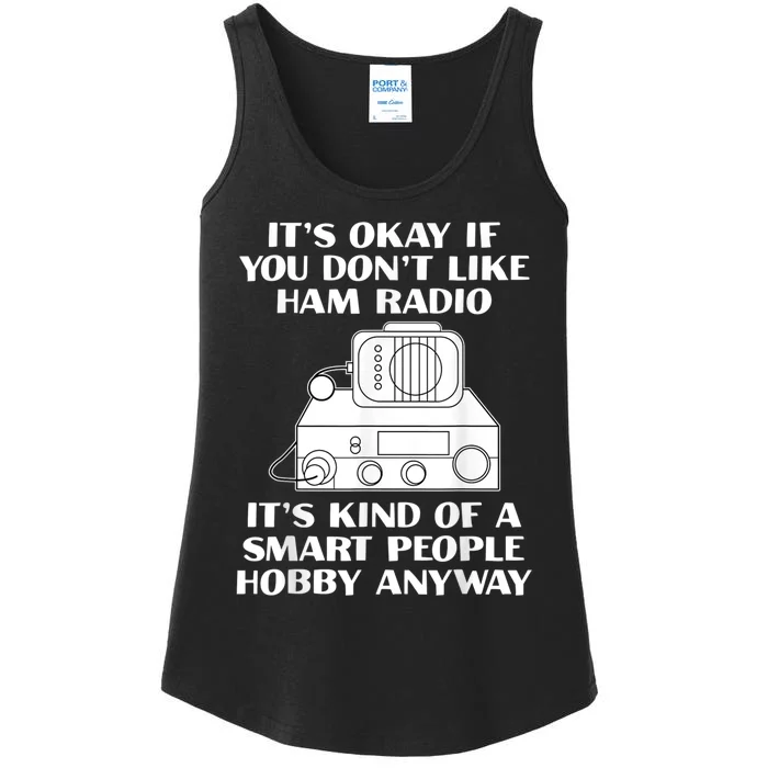 Funny Ham Radio Operator Radio Amateur Morse Hobby Code Ladies Essential Tank