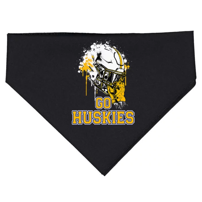 Florence Huskies Rising Helmet Go! USA-Made Doggie Bandana