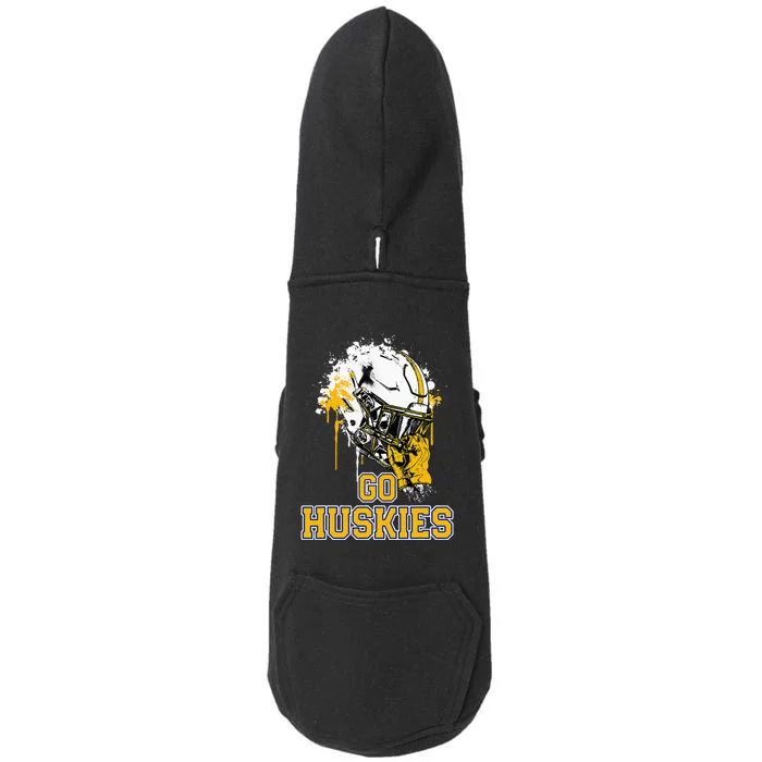 Florence Huskies Rising Helmet Go! Doggie 3-End Fleece Hoodie