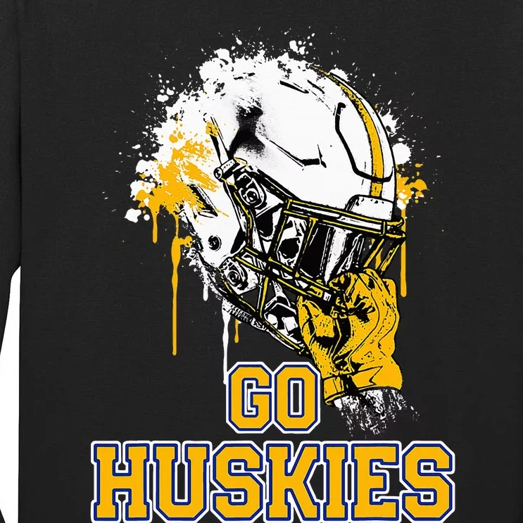 Florence Huskies Rising Helmet Go! Tall Long Sleeve T-Shirt