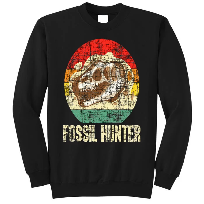 Fossil Hunter Retro Paleontologist Paleontology Sweatshirt