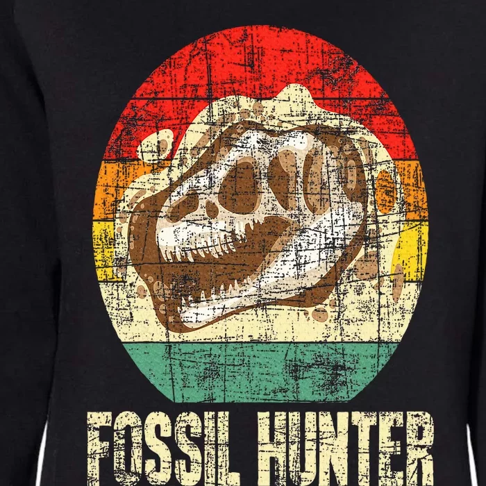 Fossil Hunter Retro Paleontologist Paleontology Womens California Wash Sweatshirt