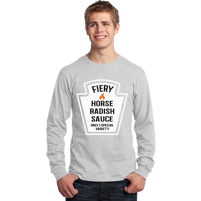 Fiery Horse Radish Sauce Group Condiment Family Matching Tall Long Sleeve T-Shirt