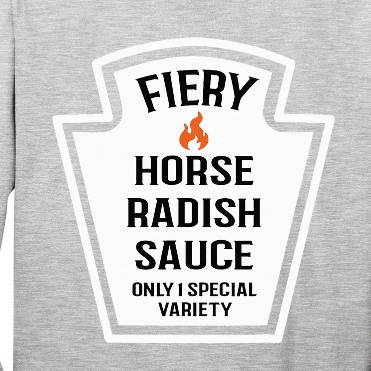 Fiery Horse Radish Sauce Group Condiment Family Matching Tall Long Sleeve T-Shirt