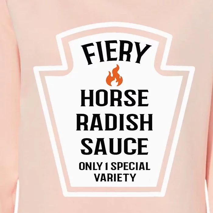 Fiery Horse Radish Sauce Group Condiment Family Matching Womens California Wash Sweatshirt