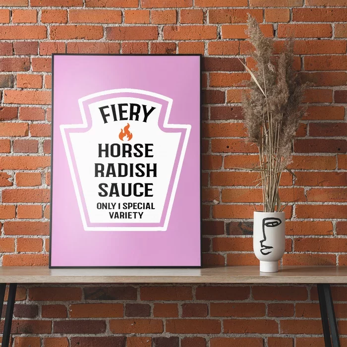 Fiery Horse Radish Sauce Group Condiment Family Matching Poster