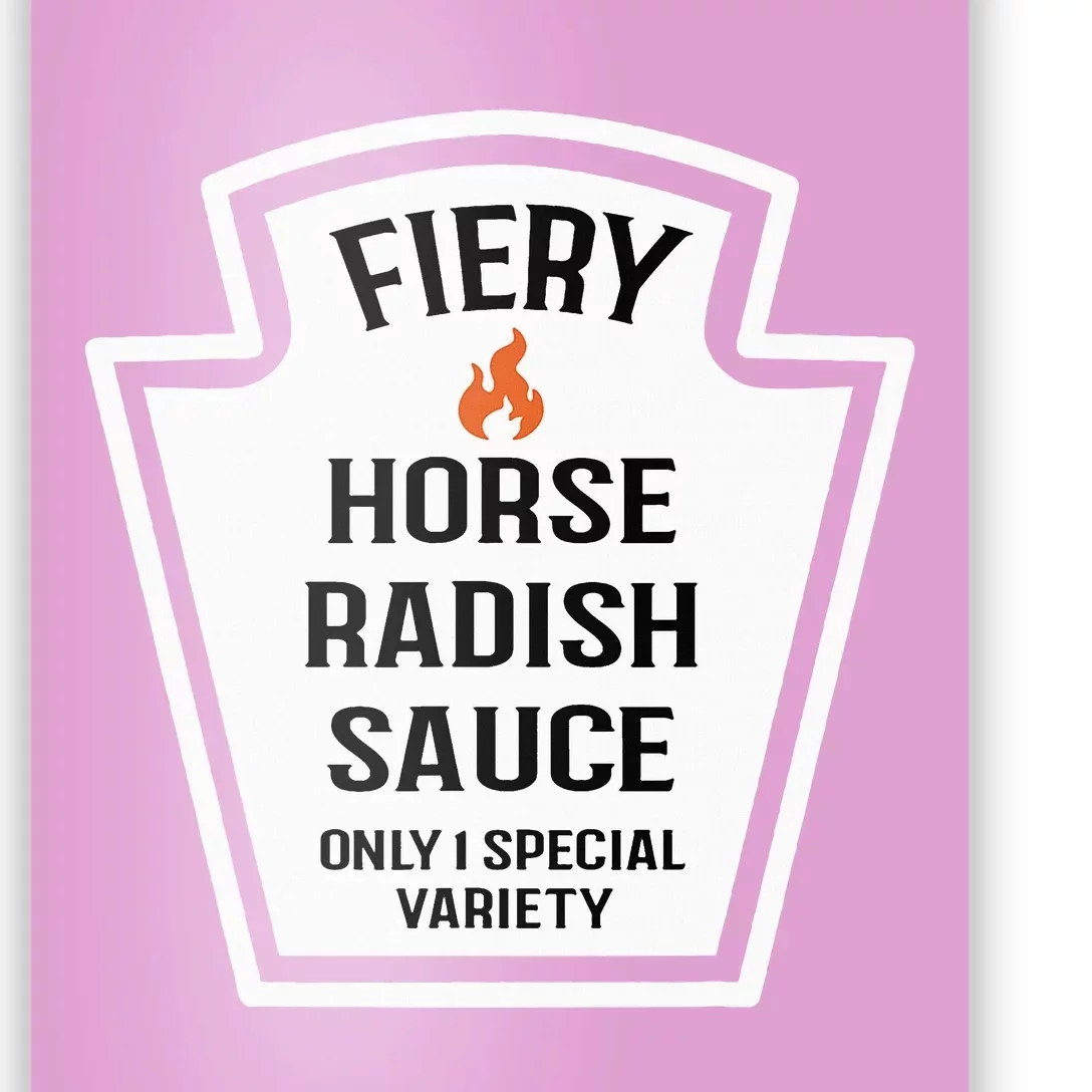 Fiery Horse Radish Sauce Group Condiment Family Matching Poster