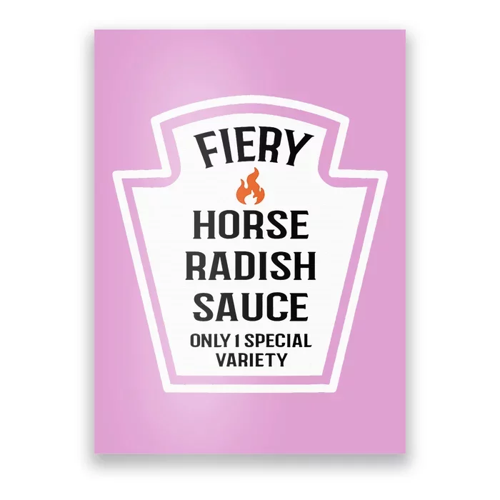 Fiery Horse Radish Sauce Group Condiment Family Matching Poster