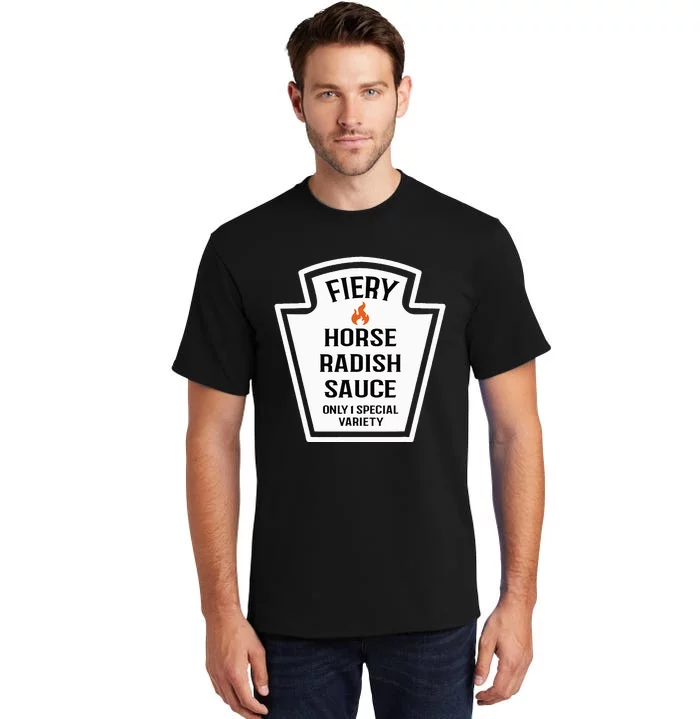 Fiery Horse Radish Sauce Group Condiment Family Matching Tall T-Shirt