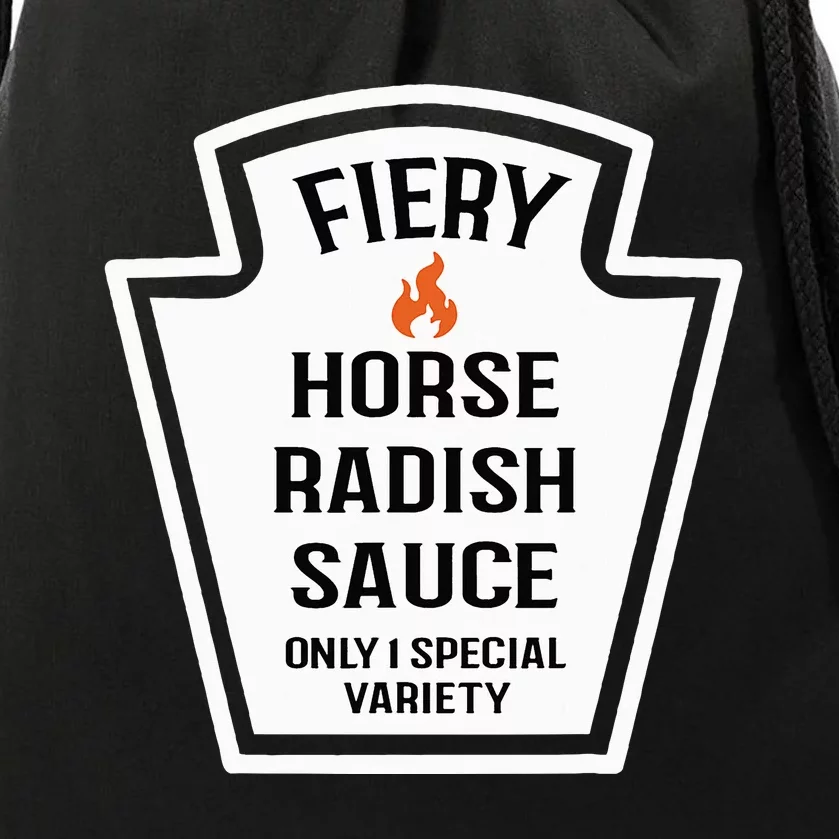 Fiery Horse Radish Sauce Group Condiment Family Matching Drawstring Bag