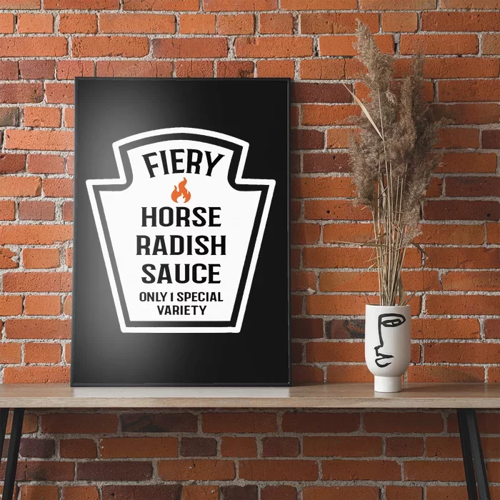 Fiery Horse Radish Sauce Group Condiment Family Matching Poster