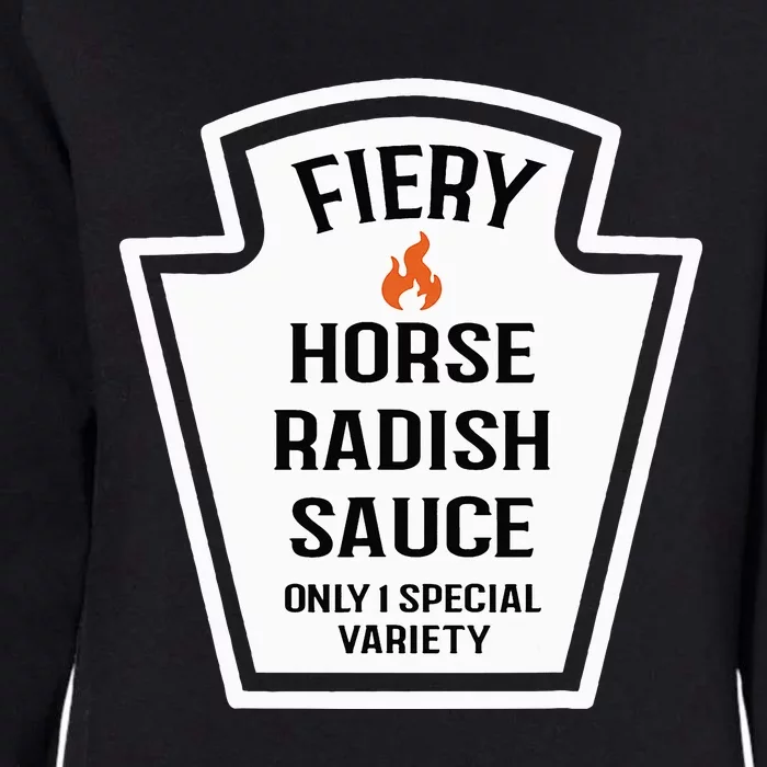 Fiery Horse Radish Sauce Group Condiment Family Matching Womens California Wash Sweatshirt