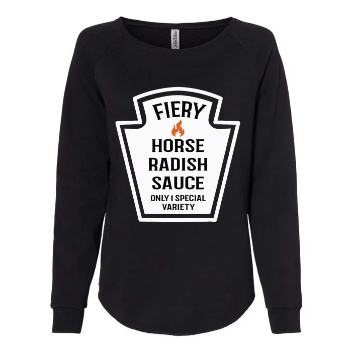 Fiery Horse Radish Sauce Group Condiment Family Matching Womens California Wash Sweatshirt