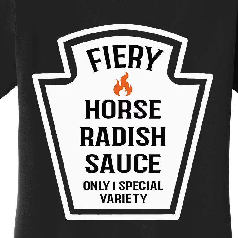 Fiery Horse Radish Sauce Group Condiment Family Matching Women's T-Shirt