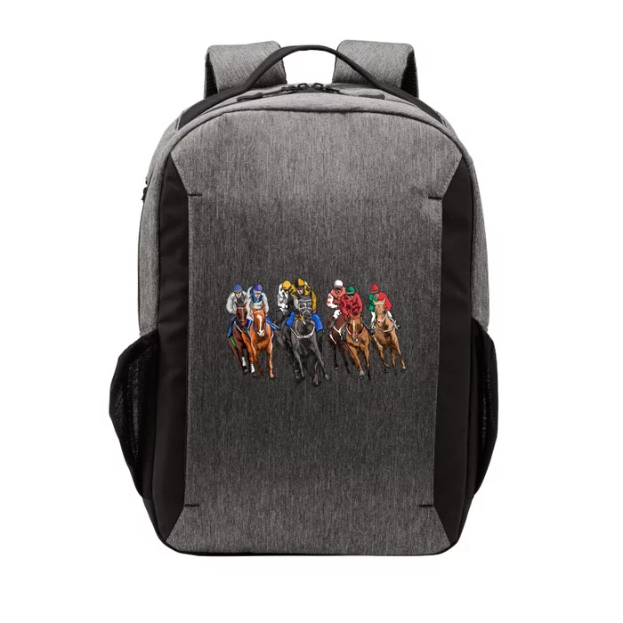 Funny Horse Racing Jockey Racer Derby Rider Race Track Funny Gift Vector Backpack