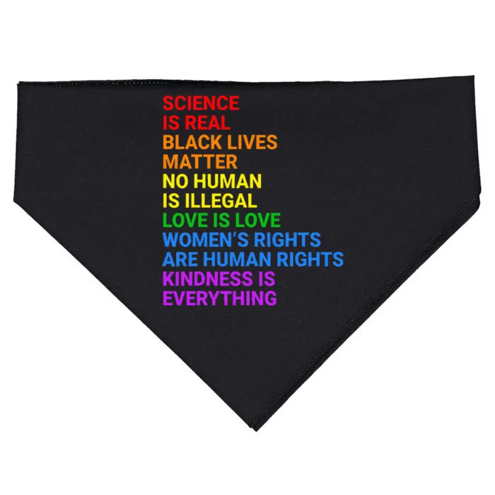 Flag Human Rights & Gay Rights Lgbtq+ Pride USA-Made Doggie Bandana