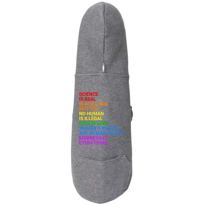 Flag Human Rights & Gay Rights Lgbtq+ Pride Doggie 3-End Fleece Hoodie