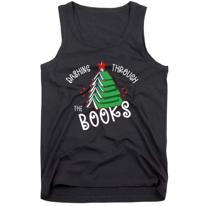 Festive Holiday Reading Decor Tank Top