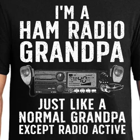 Funny Ham Radio Art For Grandpa Ham Operator Amateur Radio Pajama Set