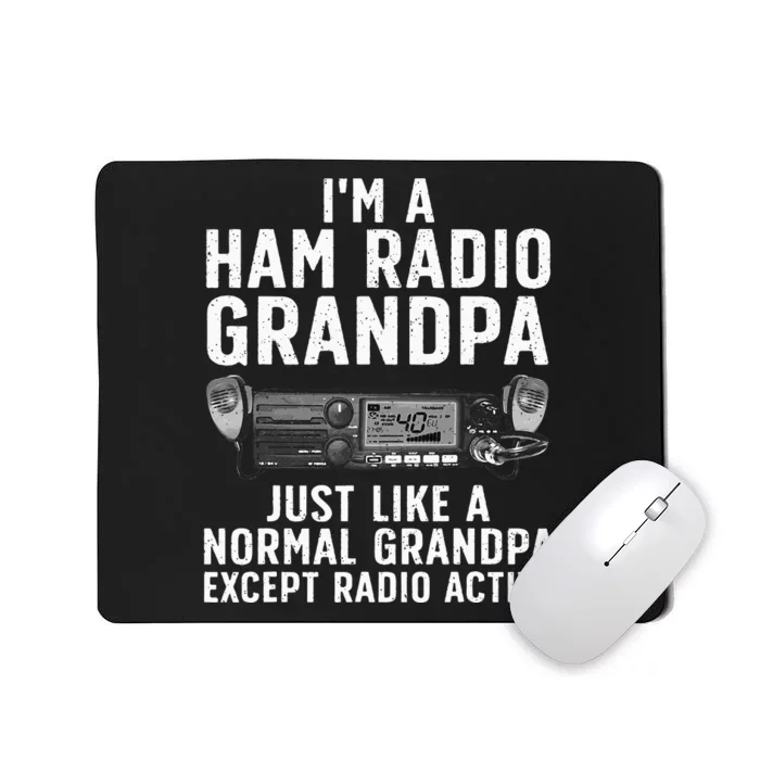 Funny Ham Radio Art For Grandpa Ham Operator Amateur Radio Mousepad