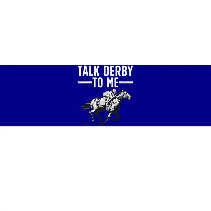 Funny Horse Racing Design Derby Horse Racing Bumper Sticker