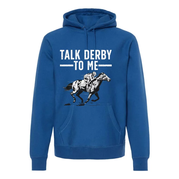 Funny Horse Racing Design Derby Horse Racing Premium Hoodie