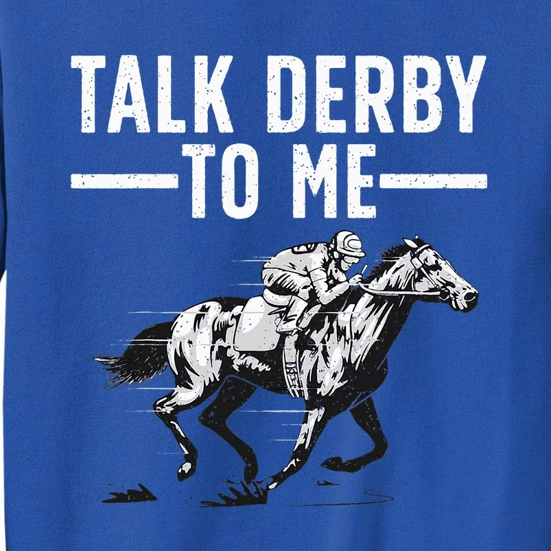 Funny Horse Racing Design Derby Horse Racing Tall Sweatshirt