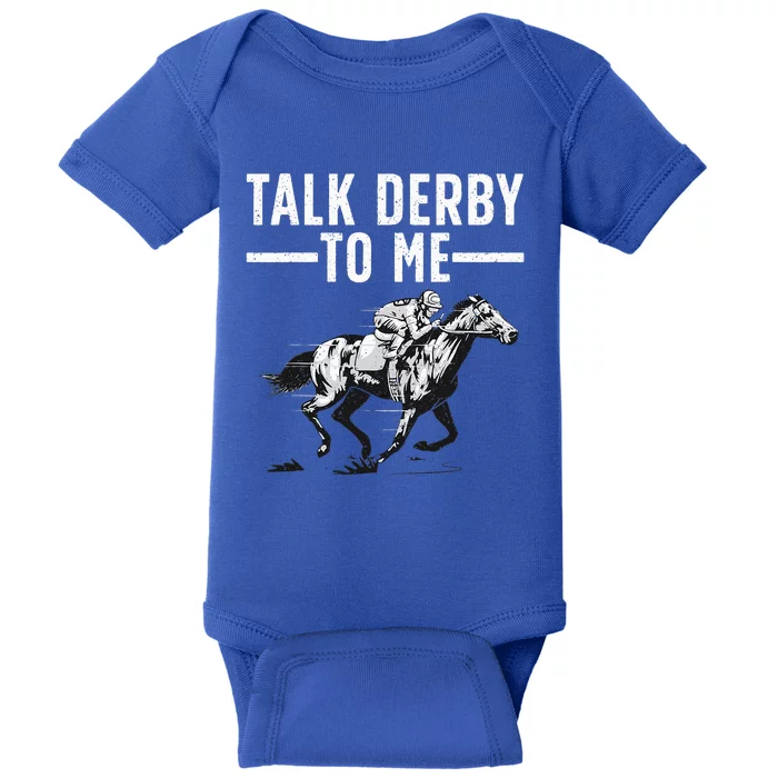 Funny Horse Racing Design Derby Horse Racing Baby Bodysuit