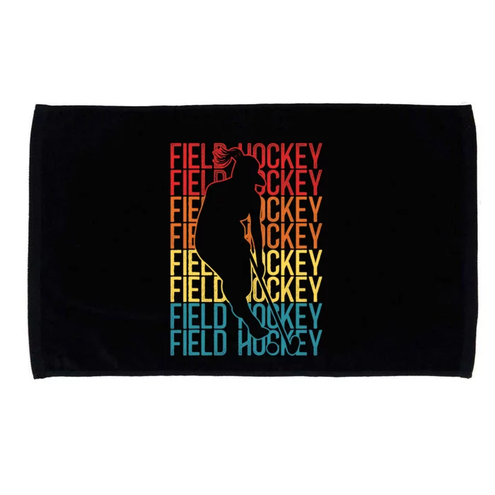 Field Hockey Retro Vintage Field Hockey Microfiber Hand Towel