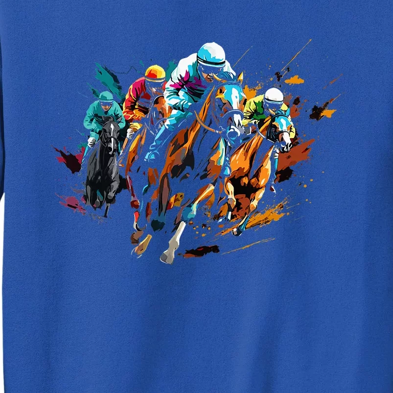 Funny Horse Racing Jockey Racer Derby Rider Race Track Sweatshirt