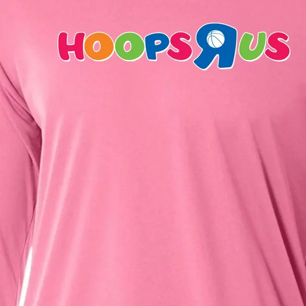 Funny Hoops R Us Basketball Fan Cooling Performance Long Sleeve Crew