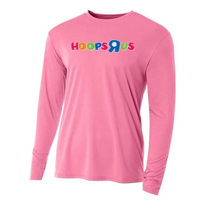 Funny Hoops R Us Basketball Fan Cooling Performance Long Sleeve Crew